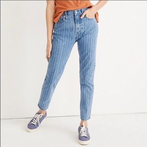 Madewell vintage jean! Pinstripe!